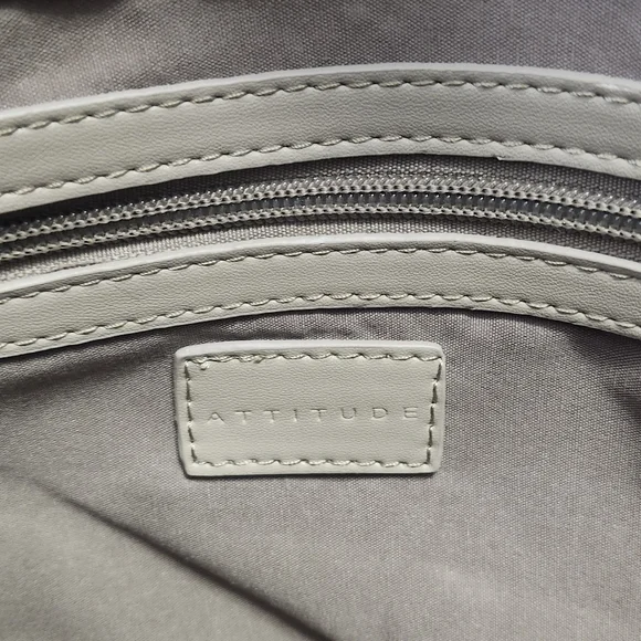 Attitude Envelope Clutch Black & Rose Gold Chain Strap - Picture 8 of 16